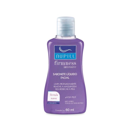 Sabonete Líq Facial Nupill Firmness Fórmula Suave Roxo 60ml