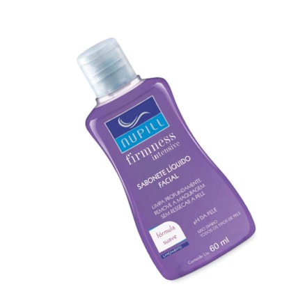 Sabonete Líq Facial Nupill Firmness Fórmula Suave Roxo 60ml