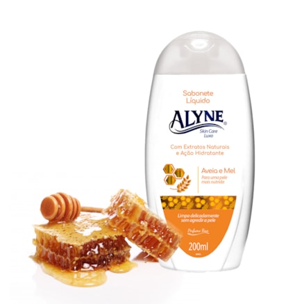 Sabonete Líquido Alyne Aveia E Mel Perfume Fino 200ml