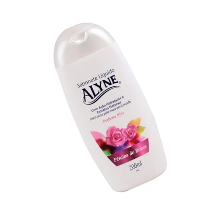 Sabonete Líquido Alyne Pétalas Rosas Sensação Perfume 200ml