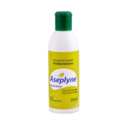 Sabonete Líquido Aseplyne Erva Doce Proteção Natural 200ml