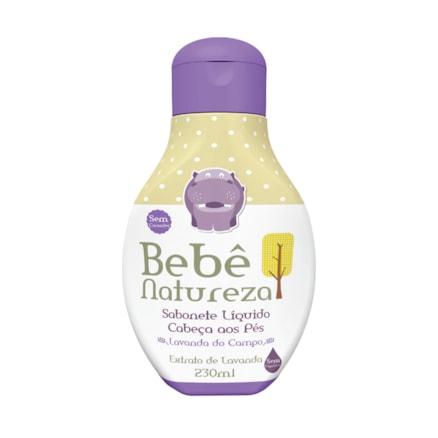 Sabonete Líquido Bebê Natureza Lavanda Hipoalergênico 230ml