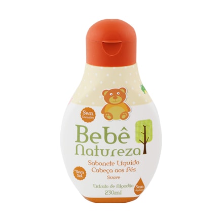 Sabonete Líquido Bebê Natureza Suave Extrato Algodão 230ml