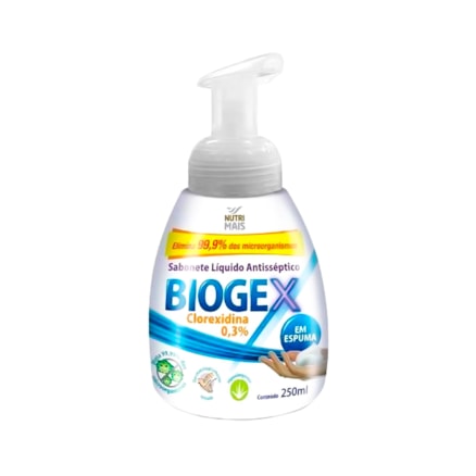 Sabonete Líquido Biogex Espuma Hipoalergênico 250ml