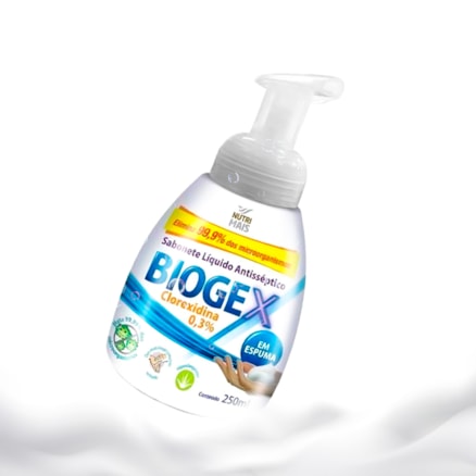 Sabonete Líquido Biogex Espuma Hipoalergênico 250ml