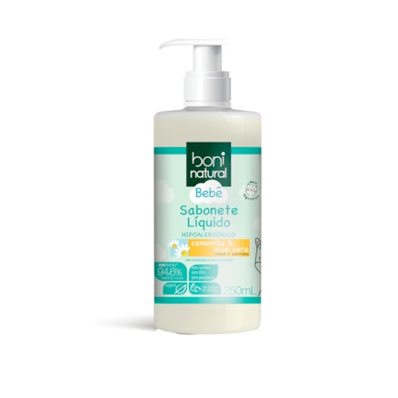 Sabonete Líquido Boni Natural Bebe Hipoalergênico 250ml