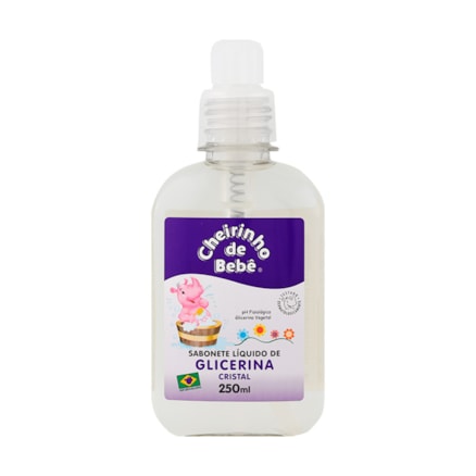 Sabonete Líquido Cheirinho De Bebê Cristal Glicerinado 250ml