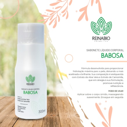 Sabonete Líquido Corporal Babosa Reinabio 300ml