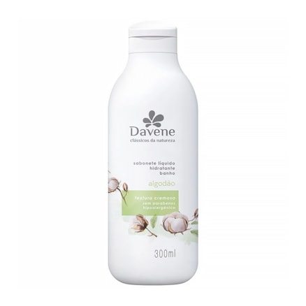 Sabonete Líquido Davene Classic Algodão Hidratante 300ml