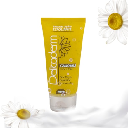 Sabonete Líquido Delicaderm Esfoliante Camomila 180ml