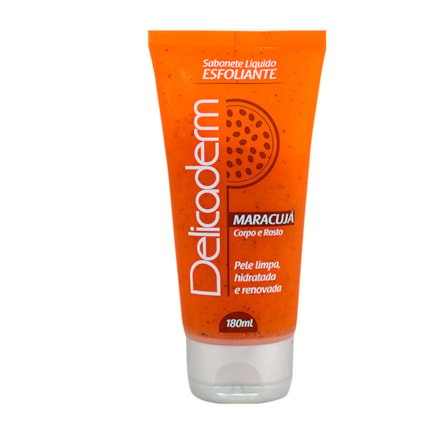 Sabonete Líquido Delicaderm Esfoliante Maracujá 180ml