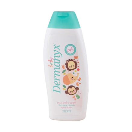 Sabonete Líquido Dermanix Baby Fragrância Leve Suave 200ml