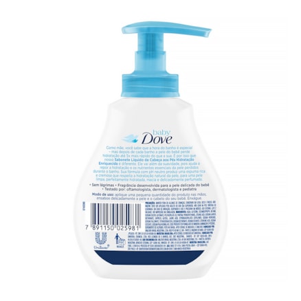 Sabonete Líquido Dove Baby Hidratação Enriquecida 200ml