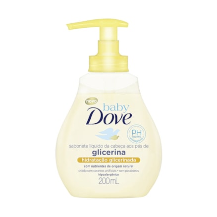 Sabonete Líquido Dove Baby Hidratação Glicerinada 200ml