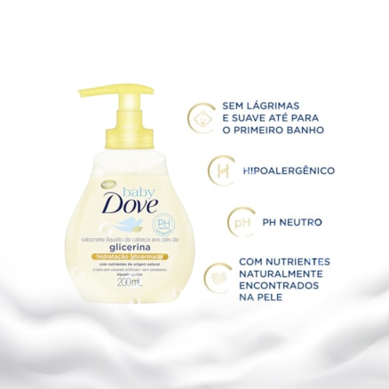 Sabonete Líquido Dove Baby Hidratação Glicerinada 200ml