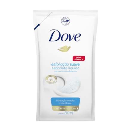 Sabonete Líquido Dove Esfoliação Suave Refil 200ml