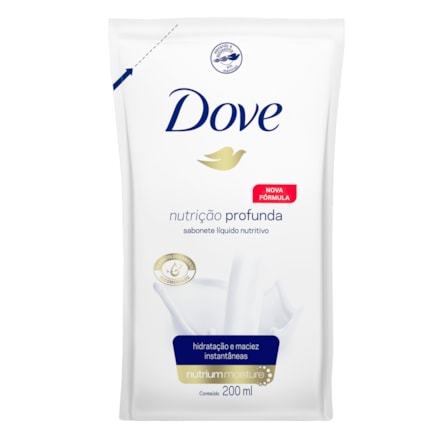 Sabonete Líquido Dove Nutrição Profunda Refil 200ml