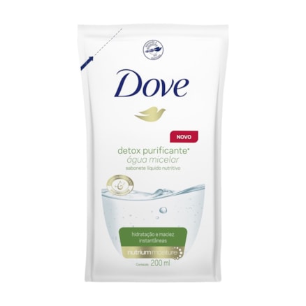 Sabonete Líquido Dove Refil Detox Elimina Impurezas 200ml