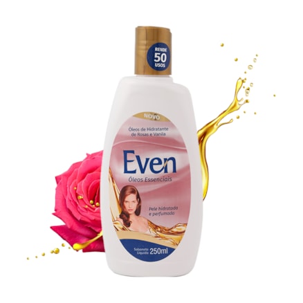 Sabonete Líquido Even Óleos Rosas E Vanilla Hidratante 250ml