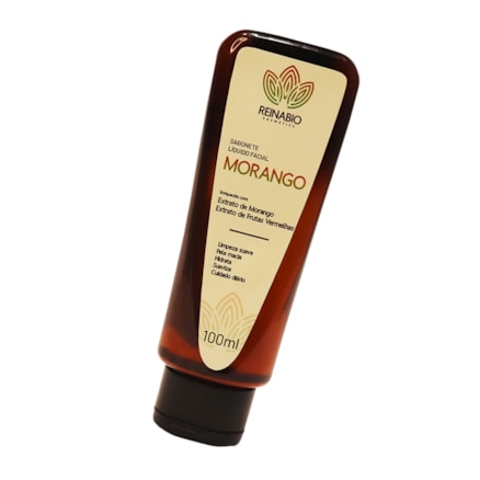 Sabonete Liquido Facial Morango Reinabio 100ml