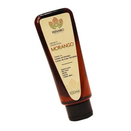Sabonete Liquido Facial Morango Reinabio 100ml