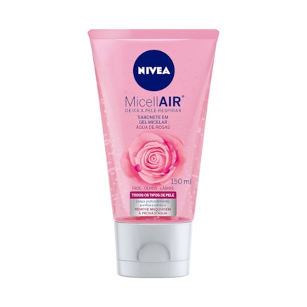 Sabonete Líquido Facial Nivea Gel Micelar Água Rosas 150ml