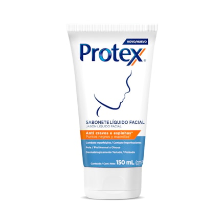 Sabonete Líquido Facial Protex Anti Cravos 150ml