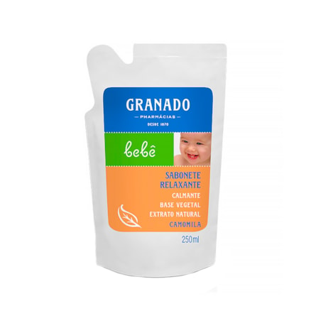 Sabonete Líquido Granado Bebê Refil Camomila 250ml