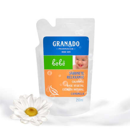 Sabonete Líquido Granado Bebê Refil Camomila 250ml