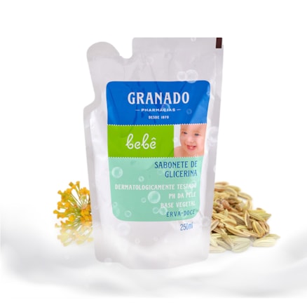 Sabonete Líquido Granado Bebê Refil Erva Doce 250ml