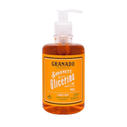 Sabonete Líquido Granado Glicerinado Mel Limpeza Suave 300ml