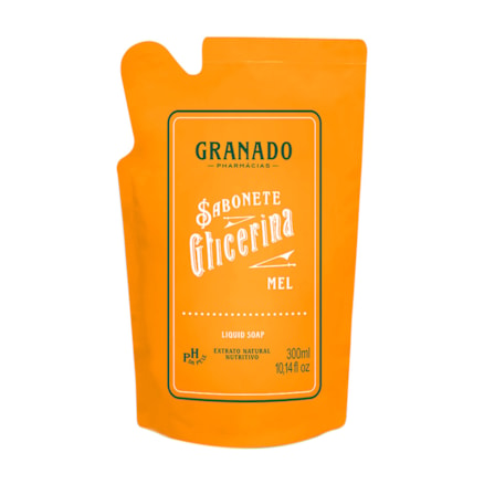 Sabonete Líquido Granado Glicerinado Refil Mel 300ml