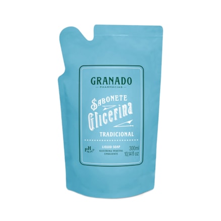 Sabonete Líquido Granado Glicerinado Vegetal Emoliente 300ml