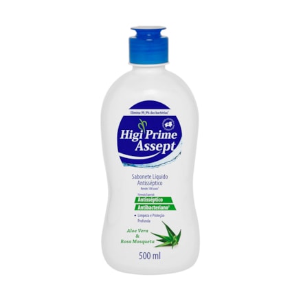 Sabonete Líquido Higiprime Aloe Vera Rosa Mosqueta 500ml