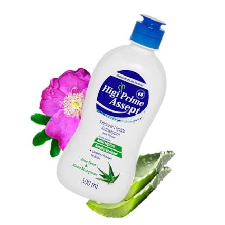 Sabonete Líquido Higiprime Aloe Vera Rosa Mosqueta 500ml