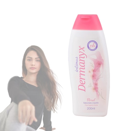 Sabonete Líquido Íntimo Dermanix Floral 200ml