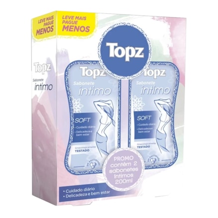 Sabonete Líquido Íntimo Topz Soft Leve 2 Pague 1 200ml