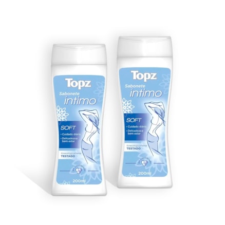 Sabonete Líquido Íntimo Topz Soft Leve 2 Pague 1 200ml