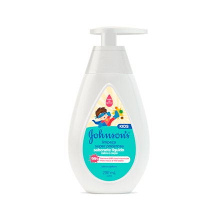 Sabonete Líquido Johnson Baby Limpeza Profunda 200ml