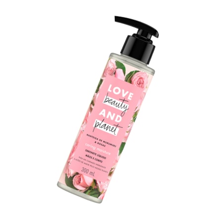 Sabonete Líquido Love Beauty And Planet Rosas Murumuru 300ml