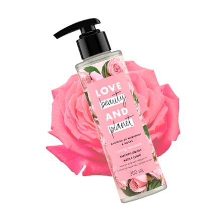 Sabonete Líquido Love Beauty And Planet Rosas Murumuru 300ml