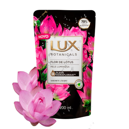 Sabonete Líquido Lux Refil Botanicals Flor De Lótus 200ml