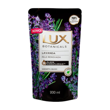 Sabonete Líquido Lux Refil Botanicals Lavanda 200ml