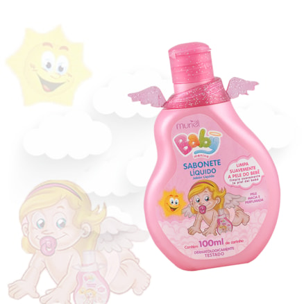 Sabonete Líquido Muriel Baby Rosa 100ml