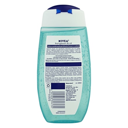 Sabonete Líquido Nivea Frangipani & Oil Textura Gel 250ml