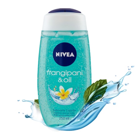 Sabonete Líquido Nivea Frangipani & Oil Textura Gel 250ml