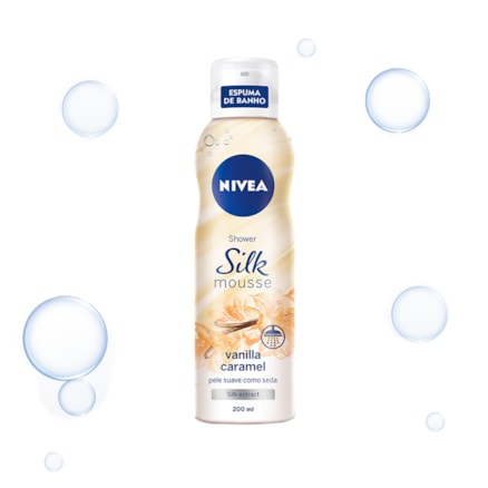 Sabonete Líquido Nivea Mousse Vanilla Caramel Suave 200ml