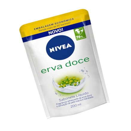 Sabonete Líquido Nivea Refil Erva Doce Pele Macia 200ml