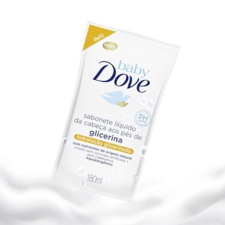 Sabonete Líquido Refil Dove Baby Glicerina Hidratante 180ml