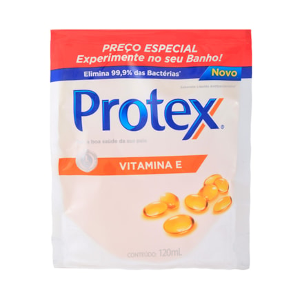 Sabonete Líquido Refil Protex Vitamina E Pele Macia 120ml